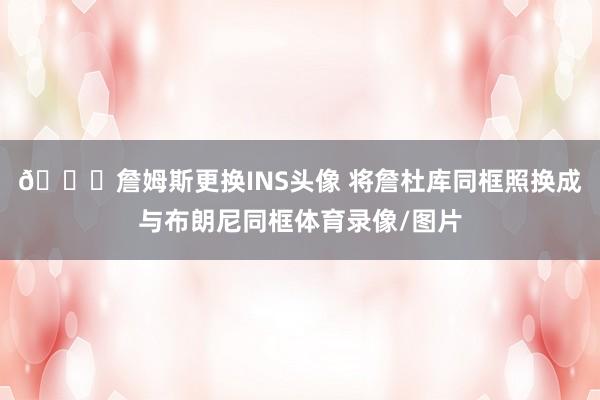 👀詹姆斯更换INS头像 将詹杜库同框照换成与布朗尼同框体育录像/图片
