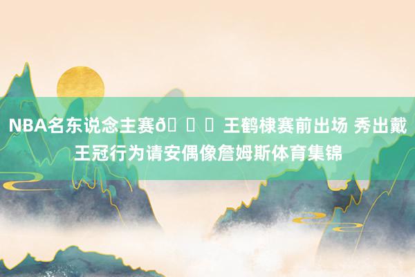 NBA名东说念主赛👑王鹤棣赛前出场 秀出戴王冠行为请安偶像詹姆斯体育集锦