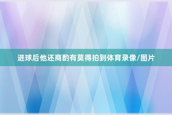 进球后他还商酌有莫得拍到体育录像/图片
