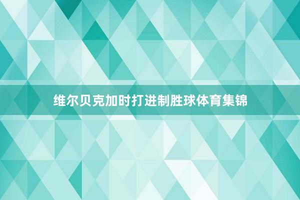 维尔贝克加时打进制胜球体育集锦