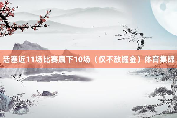 活塞近11场比赛赢下10场（仅不敌掘金）体育集锦